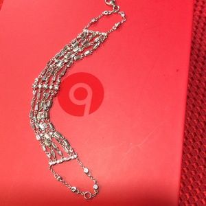 COSTUME JEWELRY BRACELET WITH MATCHING RING, SIZE 7